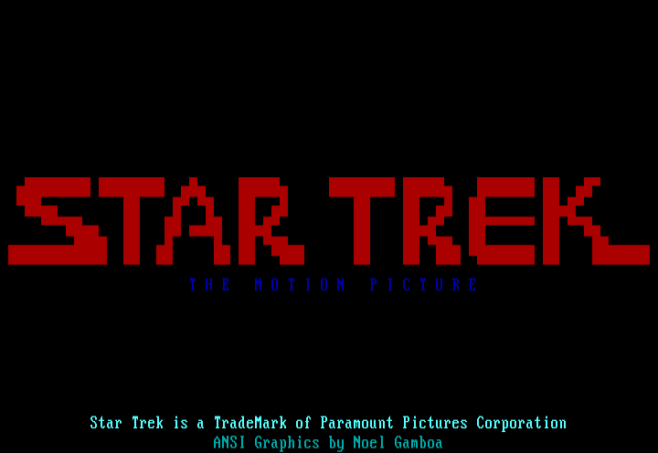 Star Trek: The Motion Picture logo by Noel Gamboa