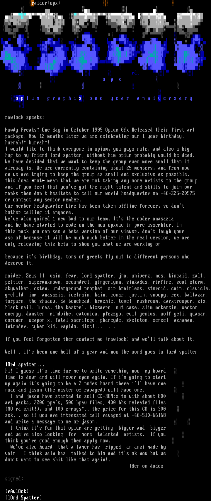 The Opium Information by rawlock^lord spatter