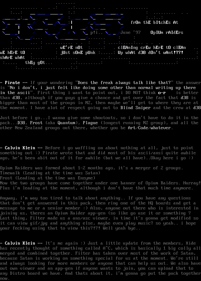July 1997 Group News by Pirate (p!i)