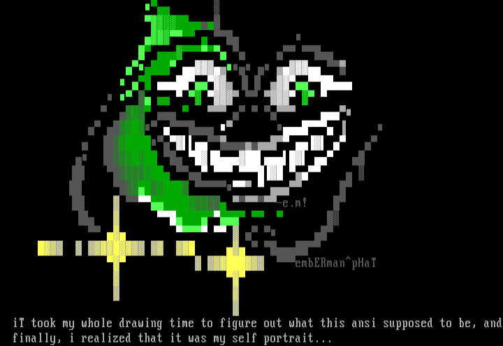 Green Grin by embERman