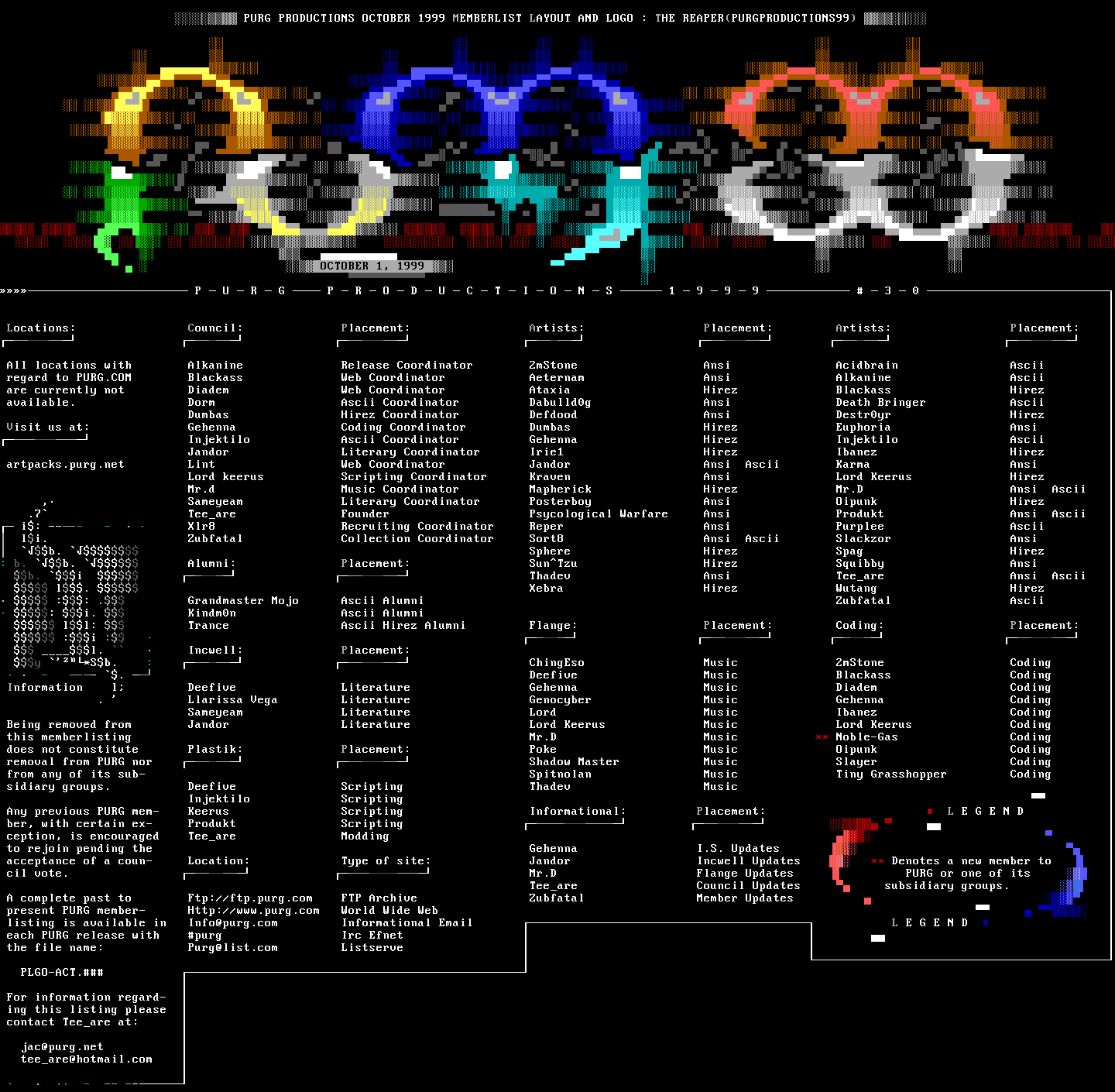 October Memberlist by Tee_are