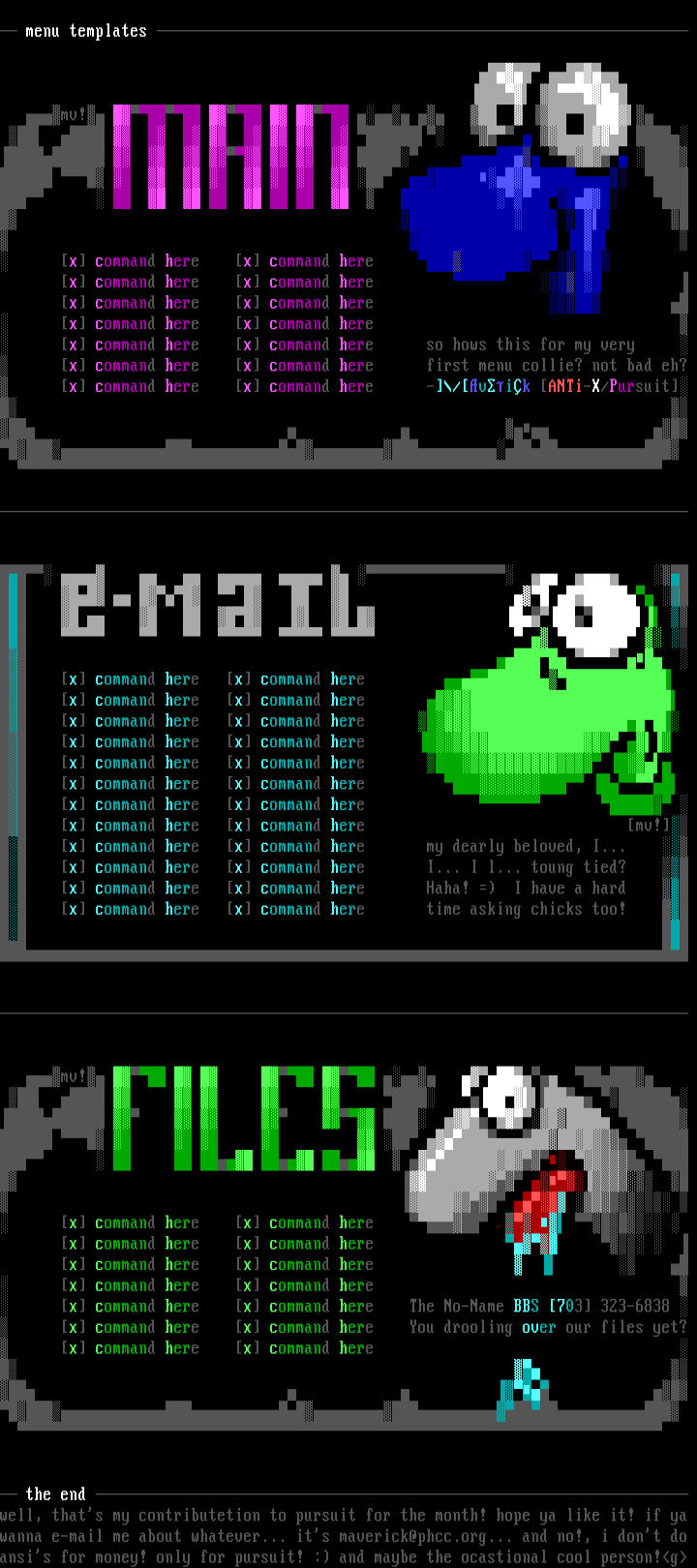 Yoshi Menu Collie by Maverick