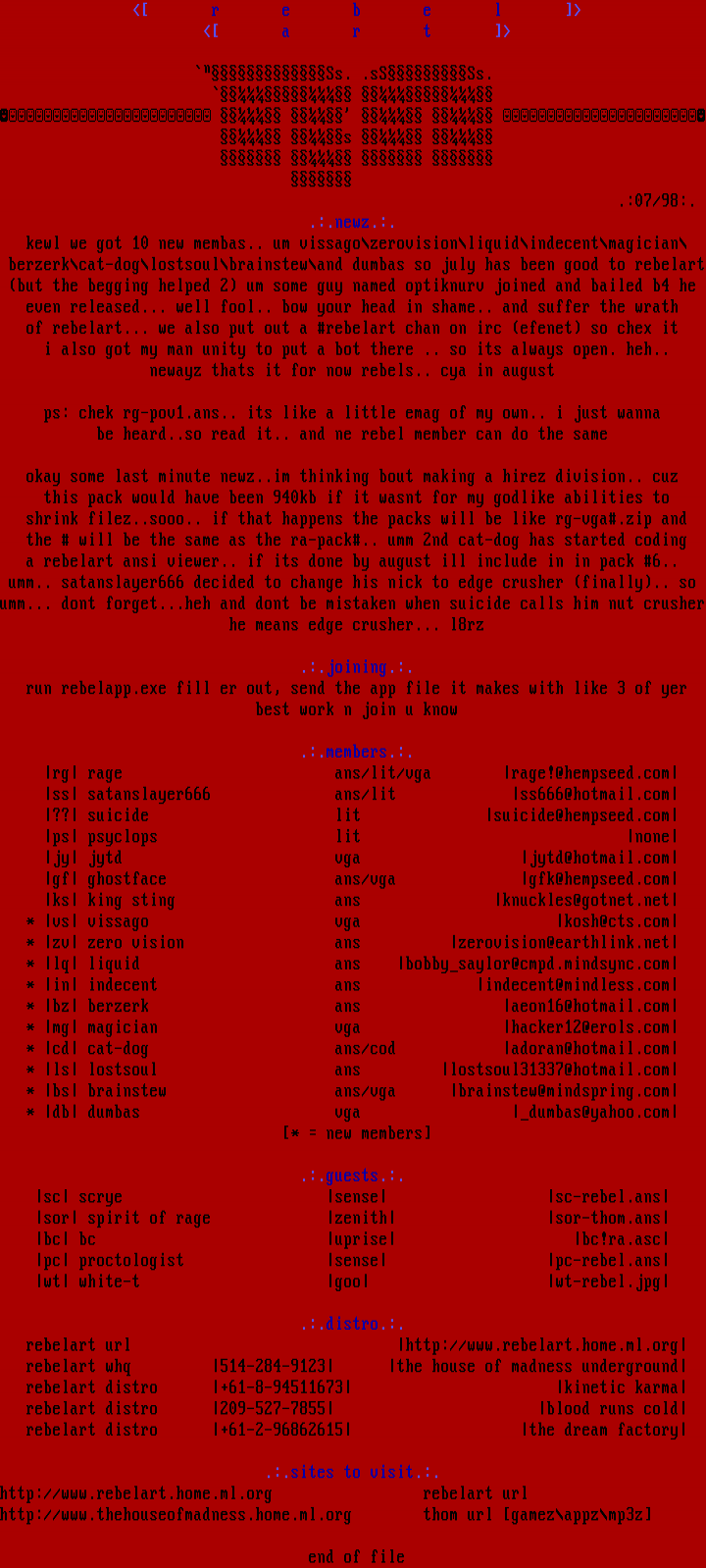 rebelart info file by rage