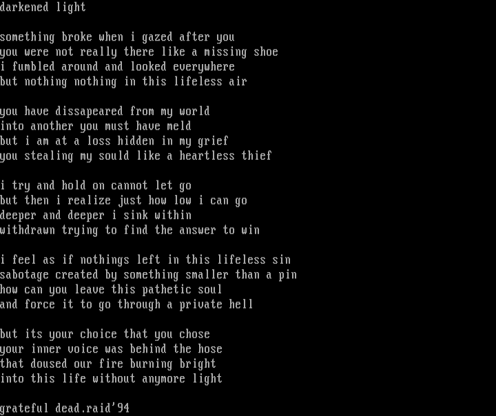 Darkened Light by Grateful Dead