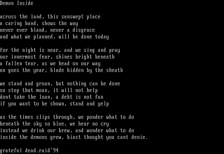 Demon Inside by Grateful Dead