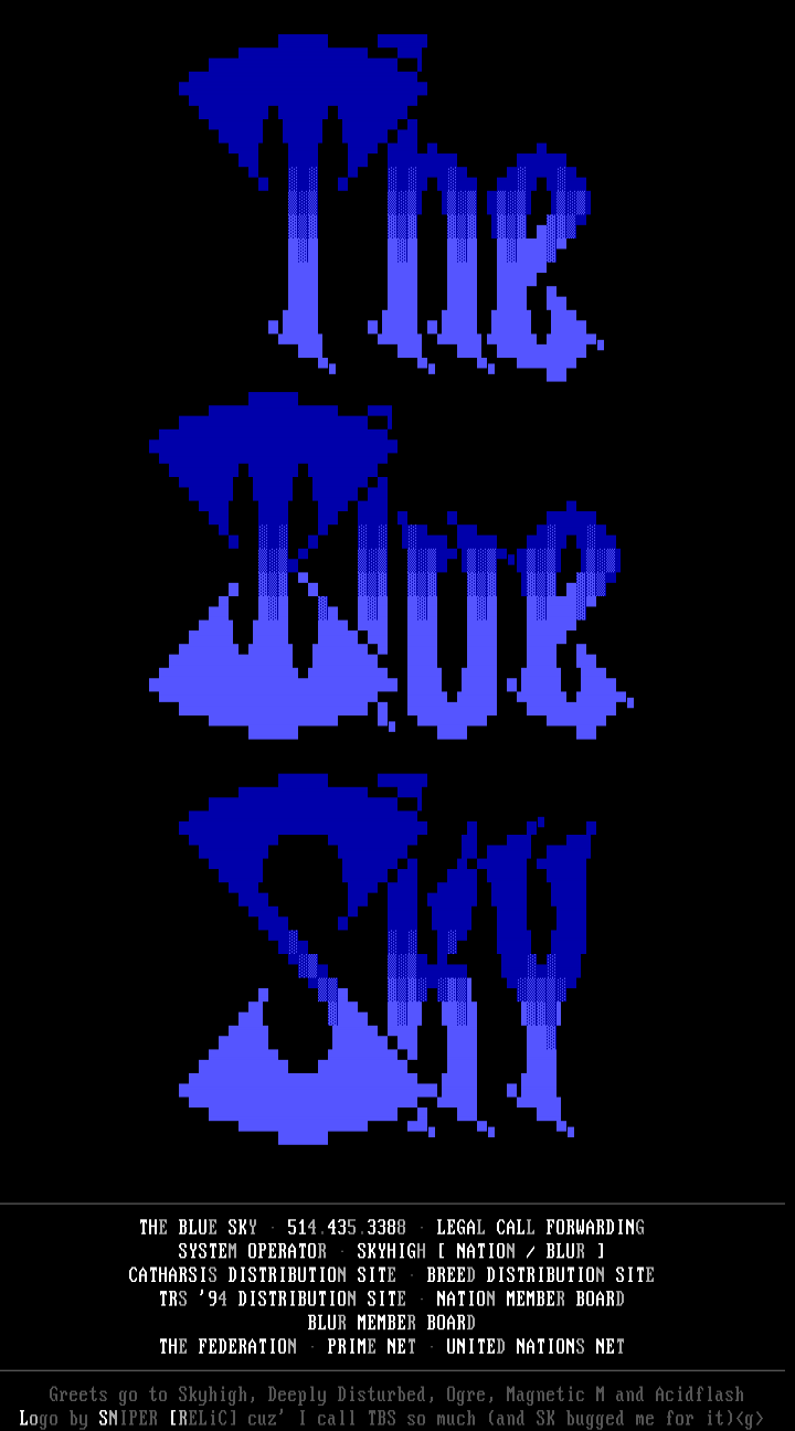 The Blue Sky by Sniper