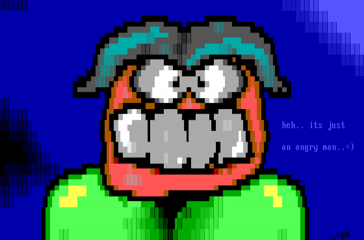 angry man by {YBERPUNCh