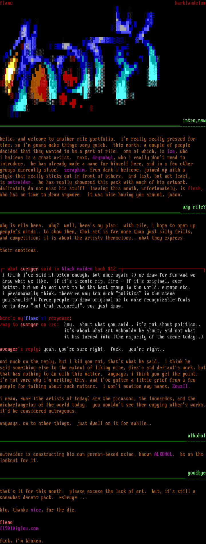some info stuff. by flame