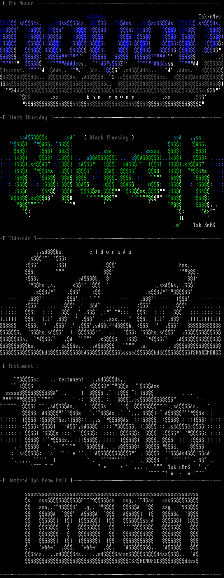 Ascii Collection by The Silent Killer