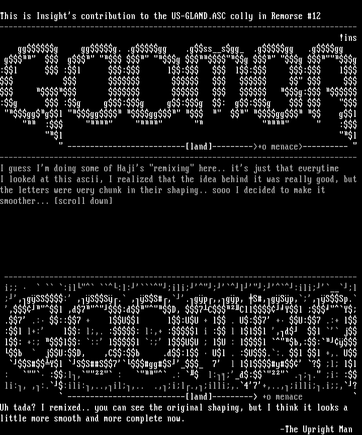 Remixed Goomba Ascii by The Upright Man