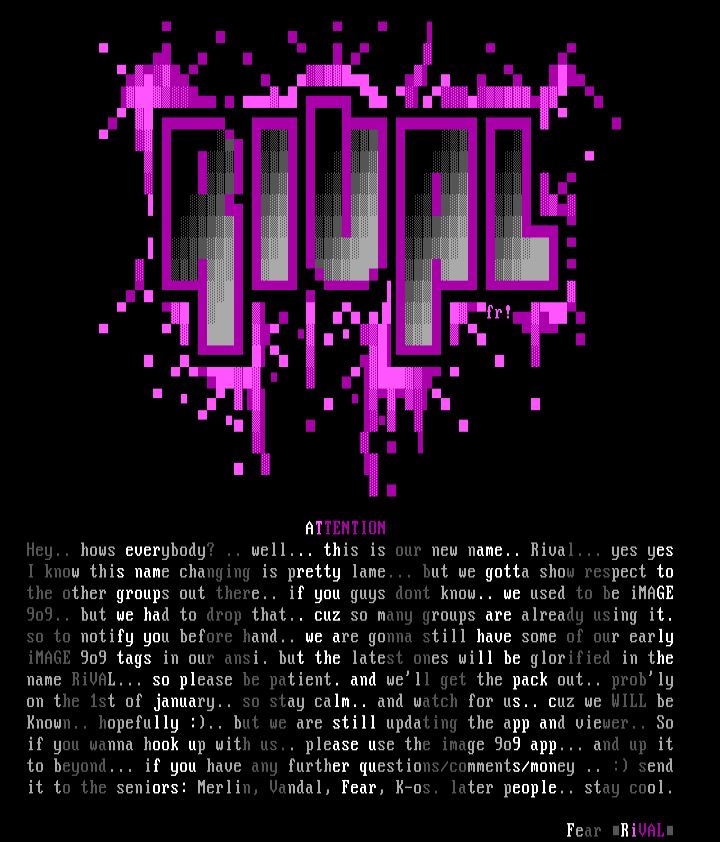 Rival #0 newsletter by Fear
