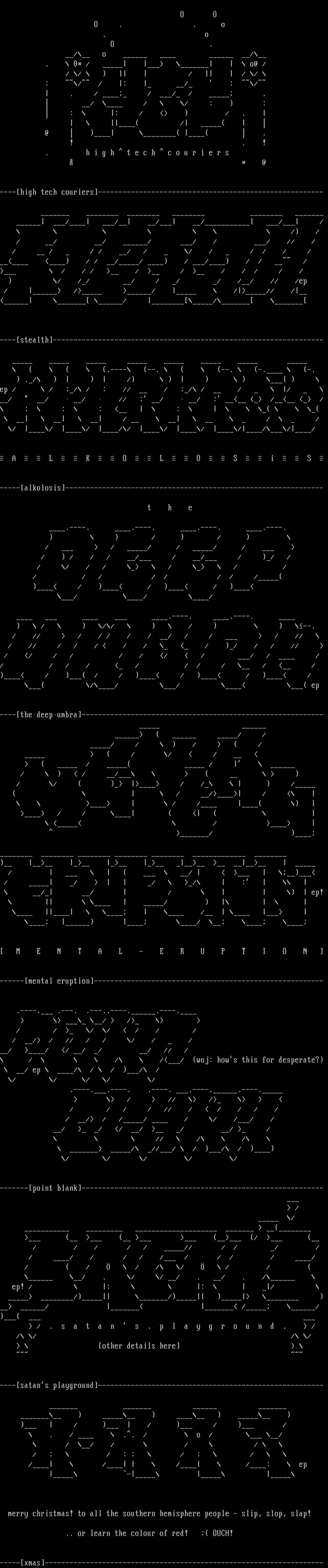 Ascii Colly by Enraged Prisoner