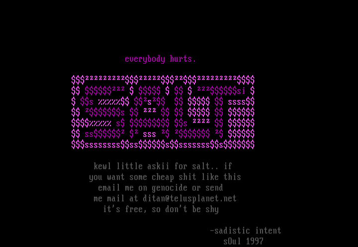 yep by sadistic intent