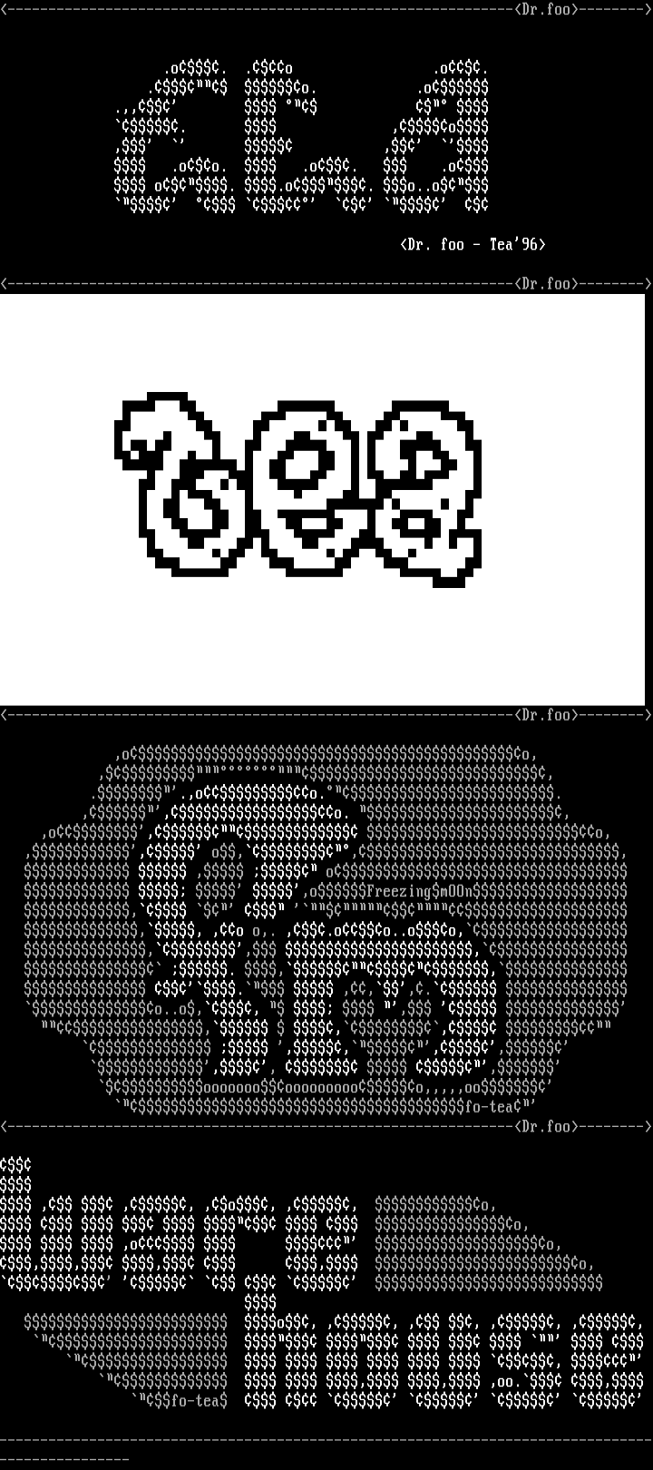 Foo's ascii by Dr. Foo