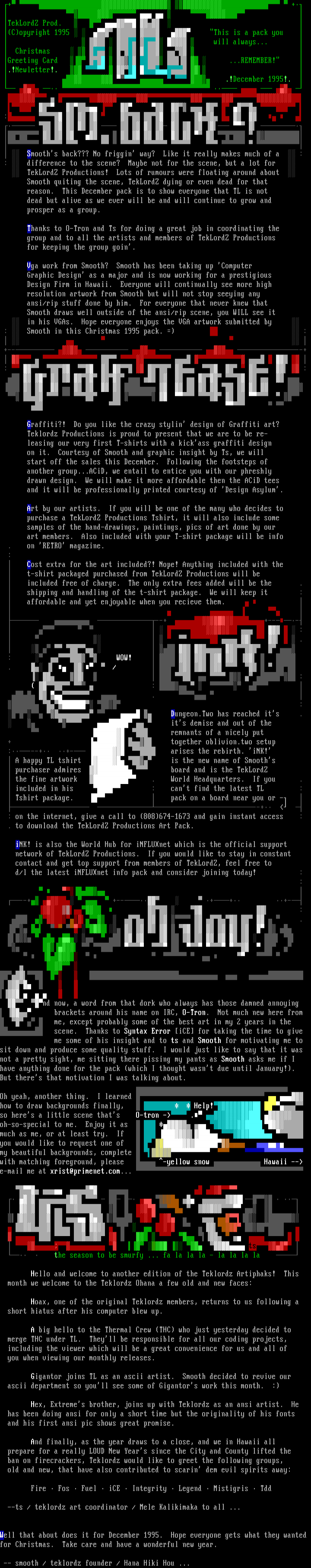 Teklordz Christmas News by TL Senior Staff