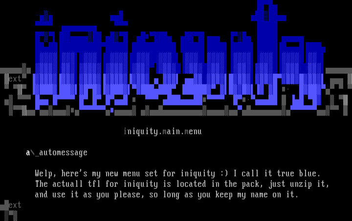 Iniquity Menu 002 by Extreme