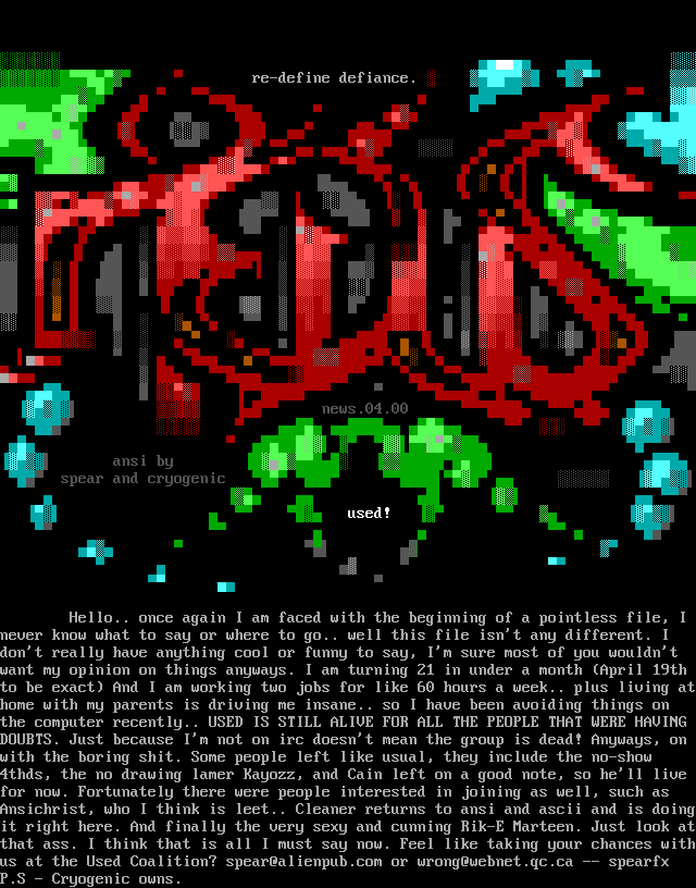 Newsletter 04/00 by The Used Coalition
