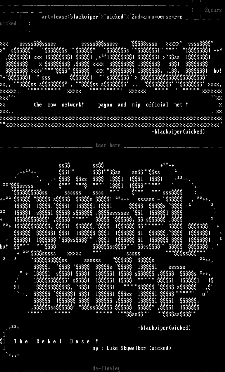 wicked ascii supremacy by black viper