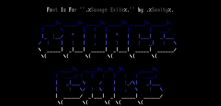 Savage Exile by Sanity